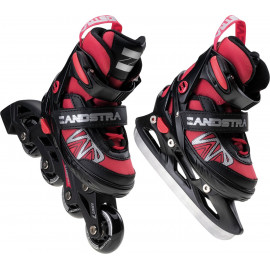 Zandstra 2 in 1 Junior nastaviteľné ružovo-čierne