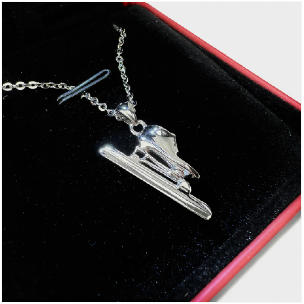 Skate-tec Strieborný náhrdelník + retiazka Long track